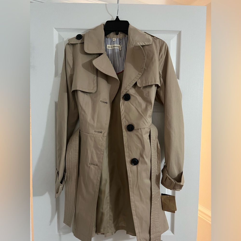 Steve Madden Women’s khaki trench coat
